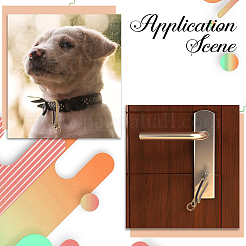 4 шт. 2-х цветные застежки-крючки из сплава в тибетском стиле&nbsp;FIND-CP0003-28B