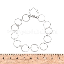 Armbänder aus Edelstahl 304 mit Ringgliedern&nbsp;BJEW-P373-02D-P