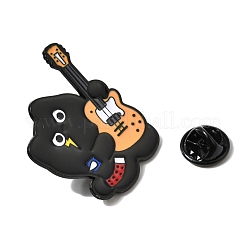 Épingles en émail pour chat musicien&nbsp;JEWB-K037-01D-EB