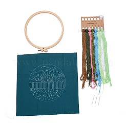 Набор для вышивки цветов и гор своими руками DIY-O021-12B