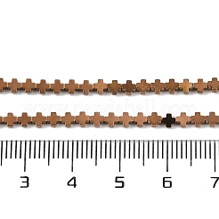 Fili di perline di ematite sintetica non magnetica elettrolitica&nbsp;G-J211-A09-01
