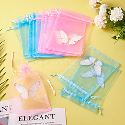 20 шт. двухцветные мешочки из органзы с завязками&nbsp;OP-TA0001-11