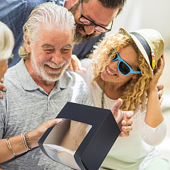 Складные картонные подарочные коробки для хранения крышек с прозрачным ПВХ-окном CON-WH0099-66A