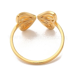 Открытое манжетное кольцо из нержавеющей стали 304&nbsp;RJEW-Z026-07G