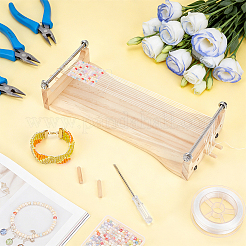1 bolsa de herramientas de tejido de madera para diy&nbsp;DIY-BC0017-74