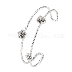 Браслеты-манжеты из нержавеющей стали 304 для женщин&nbsp;BJEW-P377-03P