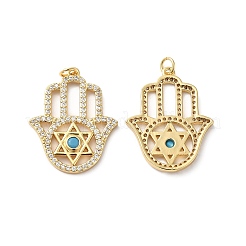 Подвески из кубического циркония с покрытием из латуни&nbsp;KK-O142-19G