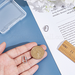 2 шт. 925 винтовые застежки из стерлингового серебра со стразами&nbsp;STER-NB0001-37