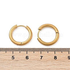 202 серьги-кольца из нержавеющей стали Huggie Hoop&nbsp;X-EJEW-F111A-16mm-G