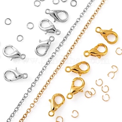 Kit para hacer collares con cadena de cable de acero inoxidable 304&nbsp;DIY-FS0001-26