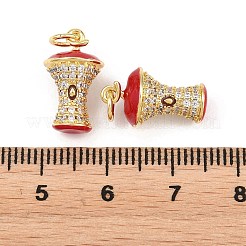 Messing micro pave klare zirkonia anhänger&nbsp;KK-H292-01G
