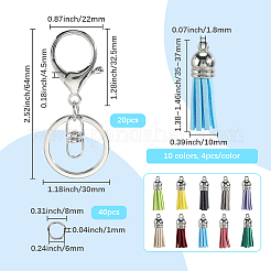DIY-Sets zur Herstellung von Schlüsselanhängern aus Kunstwildleder&nbsp;DIY-SP0002-43P