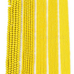 Opaque couleur unie imitation jade perles de verre brins&nbsp;EGLA-A044-P4mm-D04