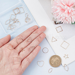 32 шт. 8-х стильное латунное соединительное кольцо&nbsp;KK-AR0003-06