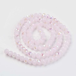 Стеклянные бусины с гальваническим покрытием &nbsp;LS-EGLA-A034-J6mm-L05