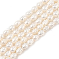 Brins de perles de culture d'eau douce naturelles&nbsp;PEAR-I007-01B-06B