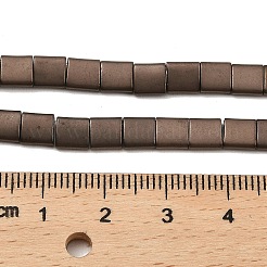 Гальванические нити матовых немагнитных синтетических гематитовых бусин&nbsp;G-G089-B01-08