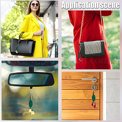 2 шт. 2-х цветное украшение для ключей из искусственной кожи с цветком&nbsp;FIND-GF0008-35