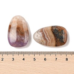 Pendenti in pizzo di agata ametista naturale&nbsp;LS-G-A244-02