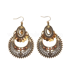 Серьги-капли в стиле бохо из сплава со стразами&nbsp;FS-WG4F242-02