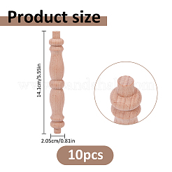 Balaustre de husillo de madera&nbsp;FIND-WH0366-491B