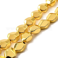 Стеклянные бусины с гальваническим покрытием &nbsp;EGLA-V001-06