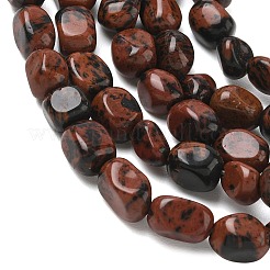 Natur Mahagoni Obsidian Perlen Stränge&nbsp;G-C286-A05
