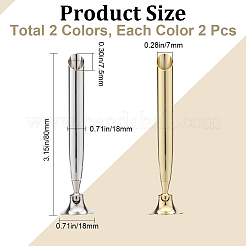 4 шт. 2-цветный вращающийся держатель для ручек из сплава на рабочем столе&nbsp;ODIS-GF0001-13