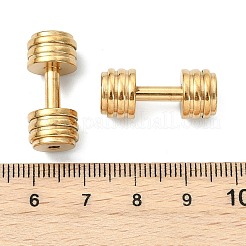 Sportperlen aus Edelstahl 304&nbsp;STAS-T076-12G