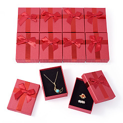 Коробки для хранения прямоугольных бумажных ожерелий и колец на пальцах&nbsp;LS-CON-TAC0014-08D