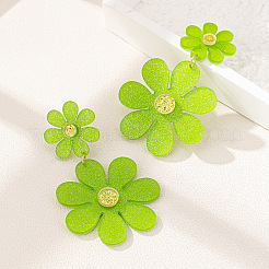 Акриловые серьги-гвоздики с цветком&nbsp;FS-WG7D17E-01