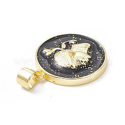 Подвески из латуни с эмалью в стойку&nbsp;KK-B065-04G