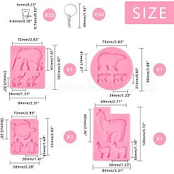 Наборы для самостоятельного изготовления брелоков в виде животных&nbsp;DIY-OC0001-52