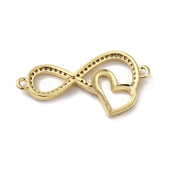 Экологичные подвески из латуни с микро-паве из прозрачного кубического циркония&nbsp;KK-F853-25G