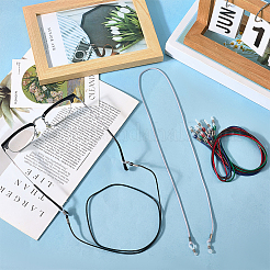 6 шт. 6-х цветные вощеные шнуры для очков&nbsp;AJEW-CN0004-79B