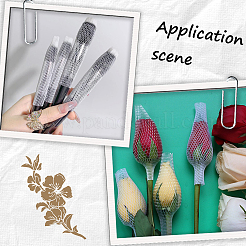 100 шт. PE защитный чехол для кистей для макияжа многоразовый расширяемый сетчатый чехол&nbsp;MRMJ-GF0001-28A