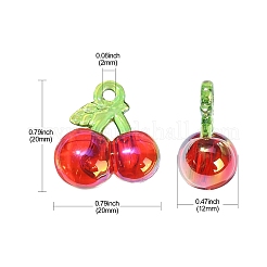 20шт прозрачные акриловые подвески&nbsp;TACR-CJ0001-56