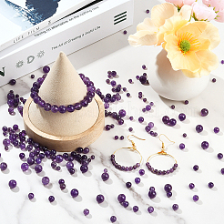 100 шт. Натуральные аметистовые бусины&nbsp;G-SP0001-22B