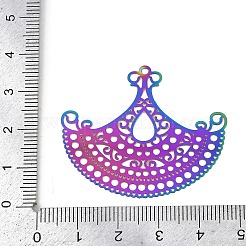 Подвески из нержавеющей стали 304 с травленым металлическим декором&nbsp;STAS-A192-06RC