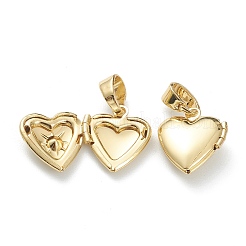 Латунные подвески с микропаве из прозрачного кубического циркония&nbsp;X-KK-P199-13G