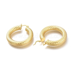 Orecchini a cerchio in ottone&nbsp;X-EJEW-H104-09G