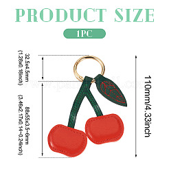 1 шт. брелки из искусственной кожи&nbsp;KEYC-TA0001-46C