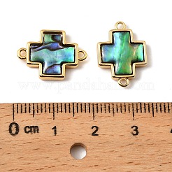 Натуральные ракушки пауа крестообразные соединители подвески&nbsp;KK-G538-40G