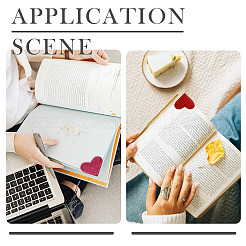 8 шт. 4-цветная блестящая закладка из искусственной кожи&nbsp;AJEW-TA0001-68