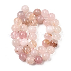 Натуральный мадагаскар розовый кварц бисер пряди&nbsp;LS-G-B167-A08-10mm