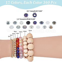 15 стиль стеклянных бусин&nbsp;SEED-WR0001-12