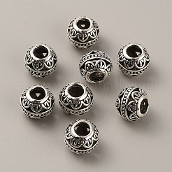 Tibetische Stil Legierung Großlochperlen&nbsp;FIND-TAC0002-065H-02