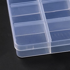 Прямоугольный полипропиленовый контейнер для хранения бусинок CON-F020-01