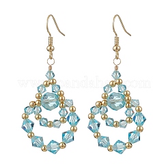 Серьги-подвески из нержавеющей стали 304&nbsp;EJEW-JE06368-02