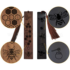 2 ensemble de marque-pages en bois&nbsp;AJEW-CP0008-77E